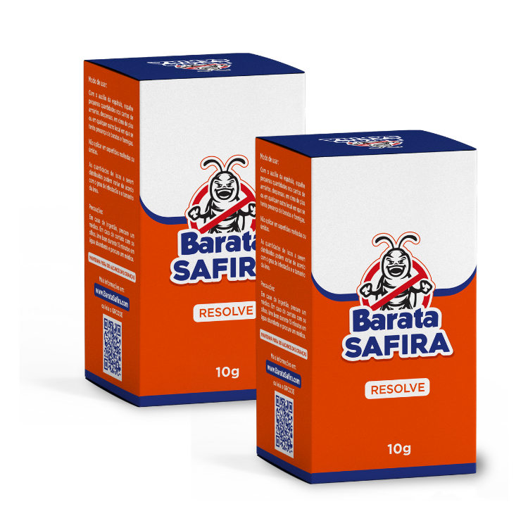 Barata Safira Resolve - Kit 2 Unidades