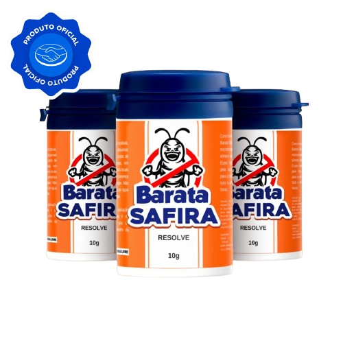 Barata Safira Resolve - Kit 3 Unidades